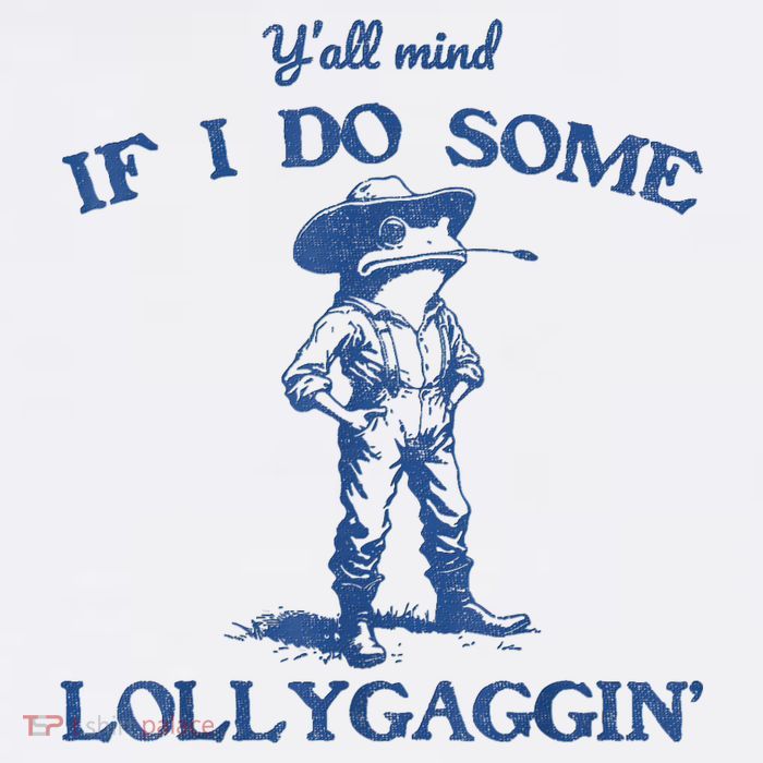 YAll Mind If I Do Some Lollygagging Cowboy Frog Cooling Performance Long Sleeve Crew