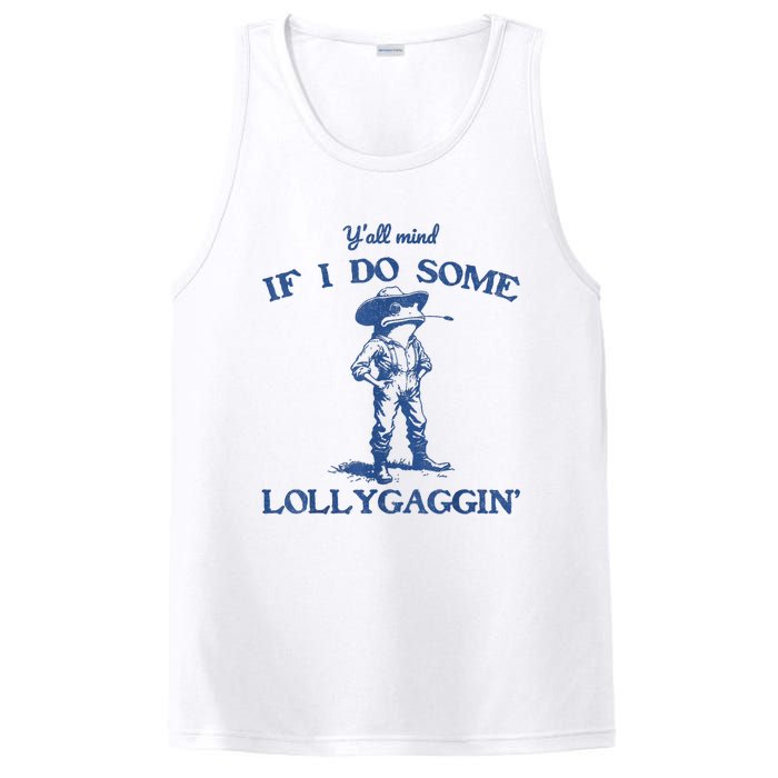 YAll Mind If I Do Some Lollygagging Cowboy Frog PosiCharge Competitor Tank