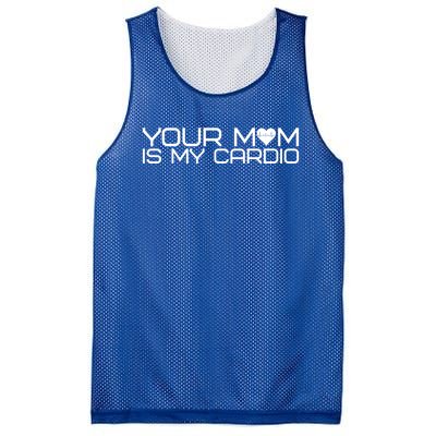 Your Mom Is My Cardio Heartbeat I Love Hot Moms Gift Mesh Reversible Basketball Jersey Tank