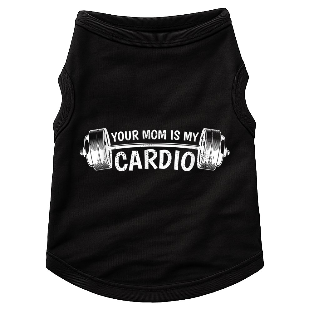 Your Mom Is My Cardio Gym, Muscular, Working Out, Fitness Doggie Tank