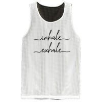 Yoga Meditation Inhale Exhale Spiritual Buddhism Yogi Gift Mesh Reversible Basketball Jersey Tank