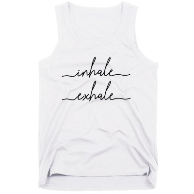 Yoga Meditation Inhale Exhale Spiritual Buddhism Yogi Gift Tank Top