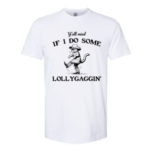 YAll Mind If I Do Some Lollygagging Funny Cowboy Cat Softstyle CVC T-Shirt