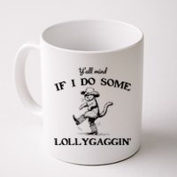 YAll Mind If I Do Some Lollygagging Funny Cowboy Cat Coffee Mug