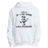 YAll Mind If I Do Some Lollygagging Funny Cowboy Cat Urban Pullover Hoodie