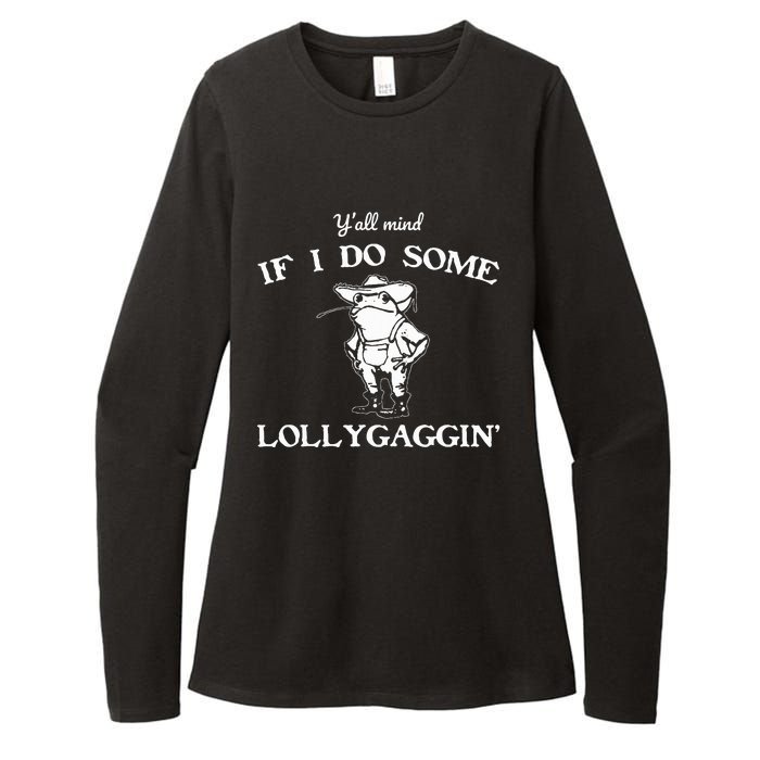 YAll Mind If I Do Some Lollygaggin Funny Frog Womens CVC Long Sleeve Shirt