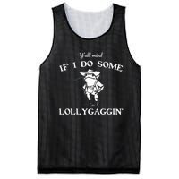 YAll Mind If I Do Some Lollygaggin Funny Frog Mesh Reversible Basketball Jersey Tank