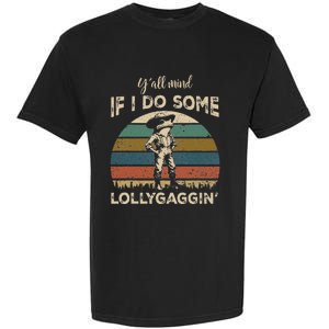 YAll Mind If I Do Some Lollygagging Funny Cowboy Frog Garment-Dyed Heavyweight T-Shirt