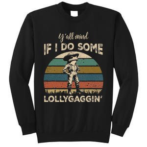 YAll Mind If I Do Some Lollygagging Funny Cowboy Frog Sweatshirt