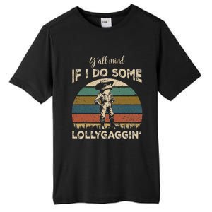 YAll Mind If I Do Some Lollygagging Funny Cowboy Frog Tall Fusion ChromaSoft Performance T-Shirt