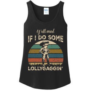 YAll Mind If I Do Some Lollygagging Funny Cowboy Frog Ladies Essential Tank