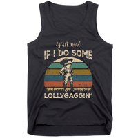 YAll Mind If I Do Some Lollygagging Funny Cowboy Frog Tank Top