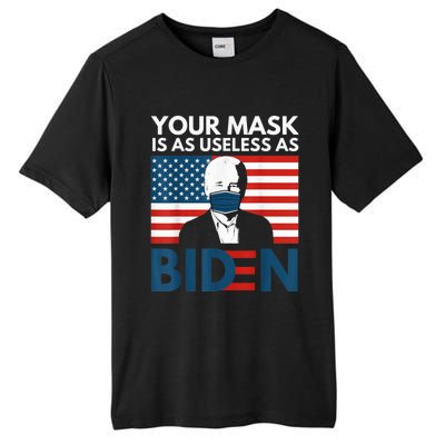 Your Mask Is As Useless as Biden Anti Biden Sucks Political Tall Fusion ChromaSoft Performance T-Shirt