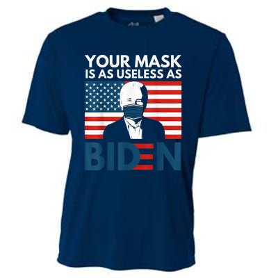 Your Mask Is As Useless as Biden Anti Biden Sucks Political Cooling Performance Crew T-Shirt