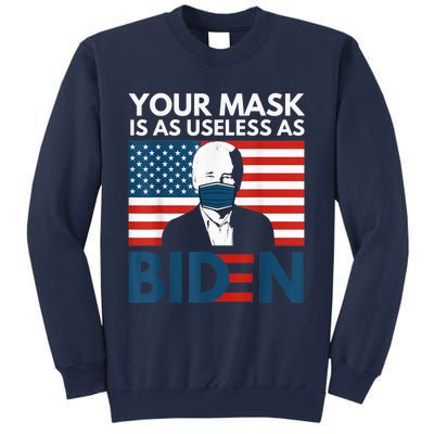 Your Mask Is As Useless as Biden Anti Biden Sucks Political Sweatshirt