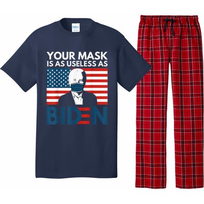 Your Mask Is As Useless as Biden Anti Biden Sucks Political Pajama Set