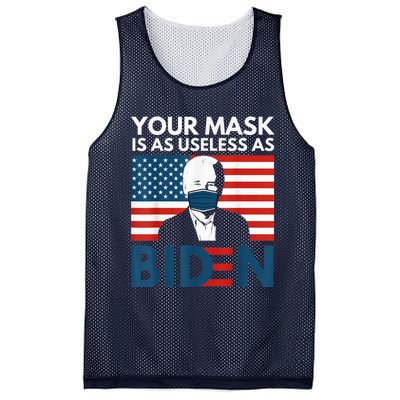 Your Mask Is As Useless as Biden Anti Biden Sucks Political Mesh Reversible Basketball Jersey Tank