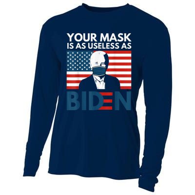 Your Mask Is As Useless as Biden Anti Biden Sucks Political Cooling Performance Long Sleeve Crew