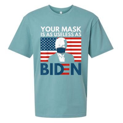 Your Mask Is As Useless as Biden Anti Biden Sucks Political Sueded Cloud Jersey T-Shirt