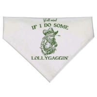 YAll Mind If I Do Some Lollygagging Funny Cowboy Frog USA-Made Doggie Bandana