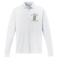 YAll Mind If I Do Some Lollygagging Funny Cowboy Frog Performance Long Sleeve Polo