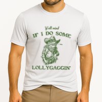 YAll Mind If I Do Some Lollygagging Funny Cowboy Frog Performance Shirt