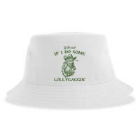 YAll Mind If I Do Some Lollygagging Funny Cowboy Frog Sustainable Bucket Hat