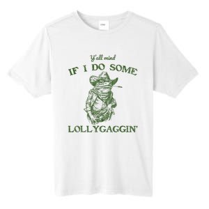 YAll Mind If I Do Some Lollygagging Funny Cowboy Frog Tall Fusion ChromaSoft Performance T-Shirt