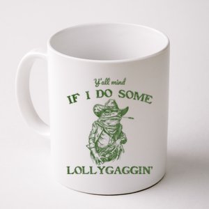 YAll Mind If I Do Some Lollygagging Funny Cowboy Frog Coffee Mug