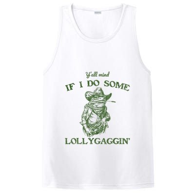 YAll Mind If I Do Some Lollygagging Funny Cowboy Frog PosiCharge Competitor Tank