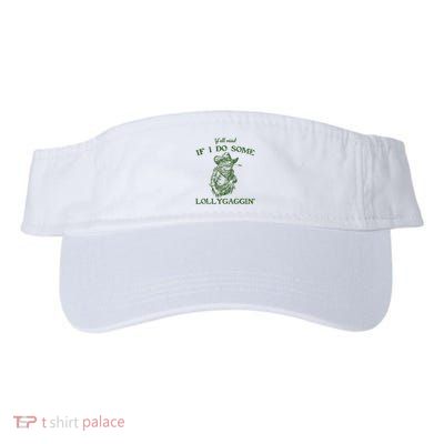 YAll Mind If I Do Some Lollygagging Funny Cowboy Frog Visor