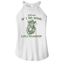 YAll Mind If I Do Some Lollygagging Funny Cowboy Frog Women's Perfect Tri Rocker Tank