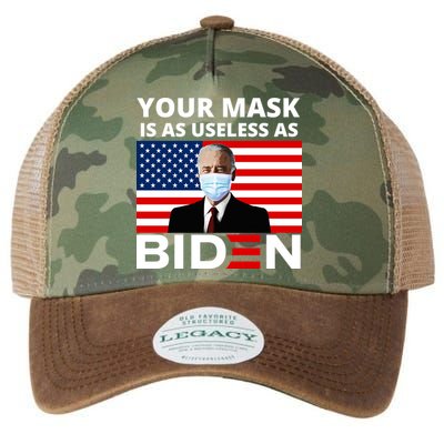 Your Mask Is As Useless As Biden Funny Legacy Tie Dye Trucker Hat