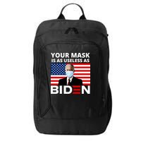 Your Mask Is As Useless As Biden Funny City Backpack