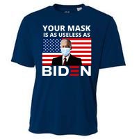 Your Mask Is As Useless As Biden Funny Cooling Performance Crew T-Shirt