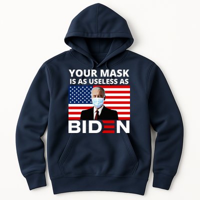 Your Mask Is As Useless As Biden Funny Hoodie