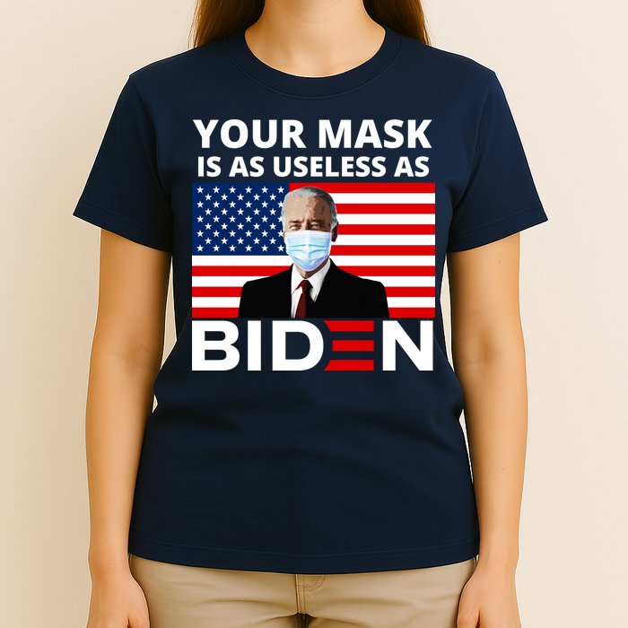 Your Mask Is As Useless As Biden Funny T-Shirt
