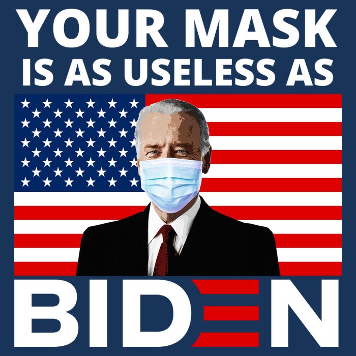 Your Mask Is As Useless As Biden Funny Cooling Performance Long Sleeve Crew