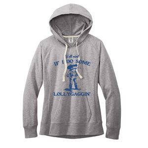 Yall Mind If I Do Some Lollygagging Cowboy Frog Women's Fleece Hoodie