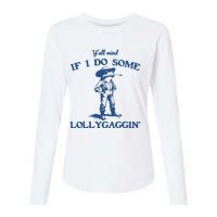 Yall Mind If I Do Some Lollygagging Cowboy Frog Womens Cotton Relaxed Long Sleeve T-Shirt