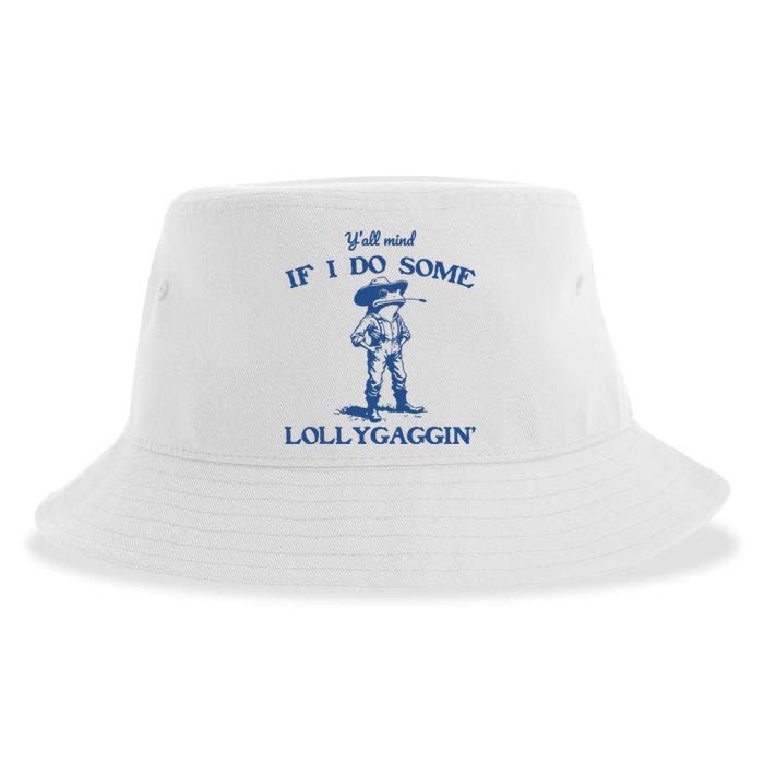 Yall Mind If I Do Some Lollygagging Cowboy Frog Sustainable Bucket Hat