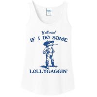 Yall Mind If I Do Some Lollygagging Cowboy Frog Ladies Essential Tank