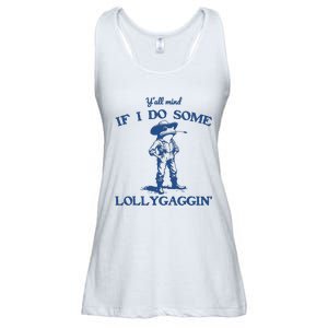 Yall Mind If I Do Some Lollygagging Cowboy Frog Ladies Essential Flowy Tank