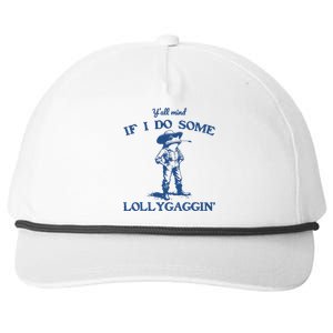 Yall Mind If I Do Some Lollygagging Cowboy Frog Snapback Five-Panel Rope Hat