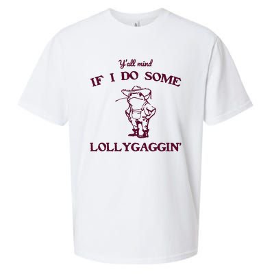 Yall Mind If I Do Some Lollygaggin Funny Frog Sueded Cloud Jersey T-Shirt