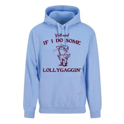 Yall Mind If I Do Some Lollygaggin Funny Frog Unisex Surf Hoodie