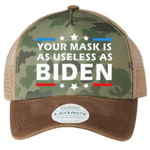 Your Mask Is As Useless As Joe Biden Sucks Funny Political  Legacy Tie Dye Trucker Hat