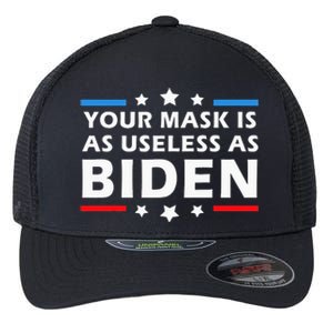 Your Mask Is As Useless As Joe Biden Sucks Funny Political  Flexfit Unipanel Trucker Cap