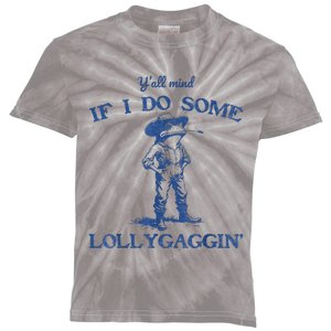 YAll Mind If I Do Some Lollygagging Cowboy Frog Kids Tie-Dye T-Shirt