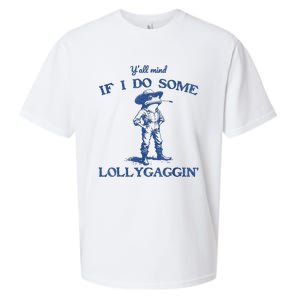 YAll Mind If I Do Some Lollygagging Cowboy Frog Sueded Cloud Jersey T-Shirt